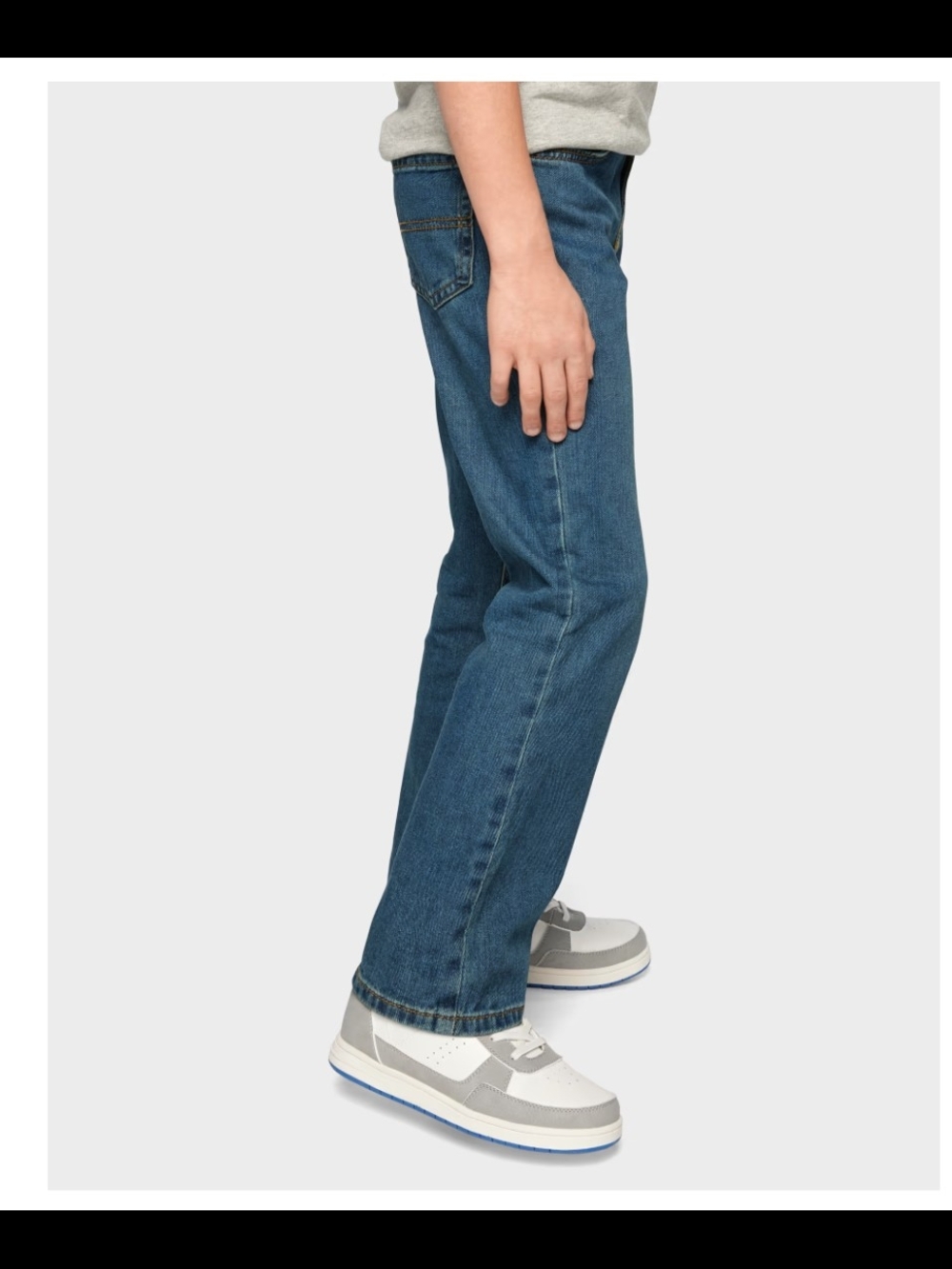The Children's Place Boys' Blue Jeans Bootcut 12 Slim NWT - Picture 2 of 3